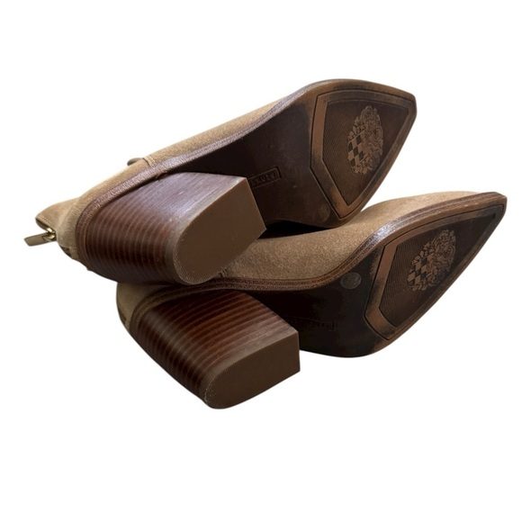 New Vince Camuto Bibestie Tortilla Ankle Boot Tan Suede Bootie size 7 - Picture 7 of 11